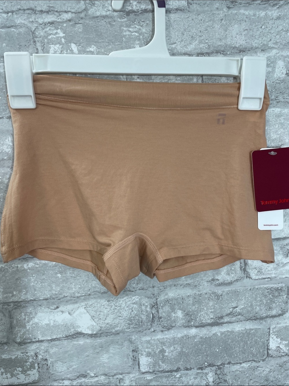 Tommy John Cool Cotton Seamless Boyshorts in Maple Sugar